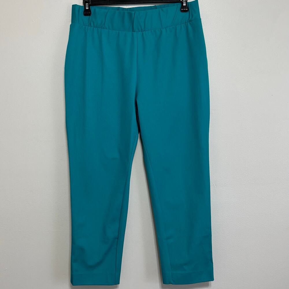 Jessica London Teal Pull-On Straight Leg Pants 16W NWT